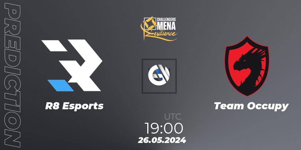 Pronóstico R8 Esports - Team Occupy. 26.05.2024 at 19:00, VALORANT, VALORANT Challengers 2024 MENA: Resilience Split 2 - Levant and North Africa