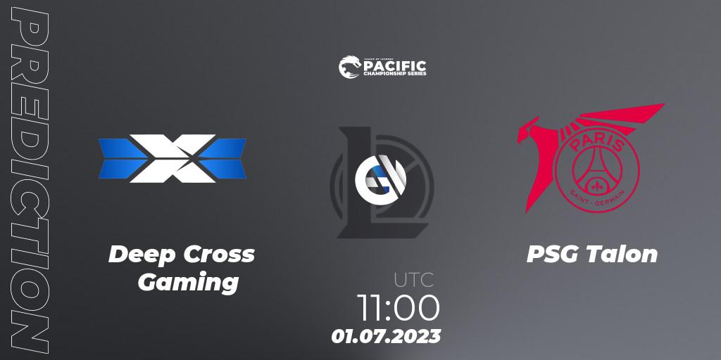 Pronóstico Deep Cross Gaming - PSG Talon. 01.07.2023 at 11:10, LoL, PACIFIC Championship series Group Stage