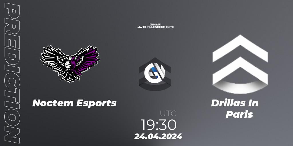 Pronóstico Noctem Esports - Drillas In Paris. 24.04.2024 at 19:30, Call of Duty, Call of Duty Challengers 2024 - Elite 2: EU