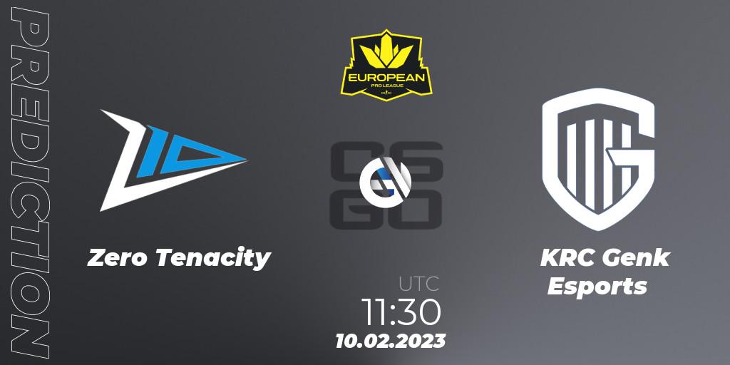 Pronóstico Zero Tenacity - KRC Genk Esports. 10.02.23, CS2 (CS:GO), European Pro League Season 6: Division 2