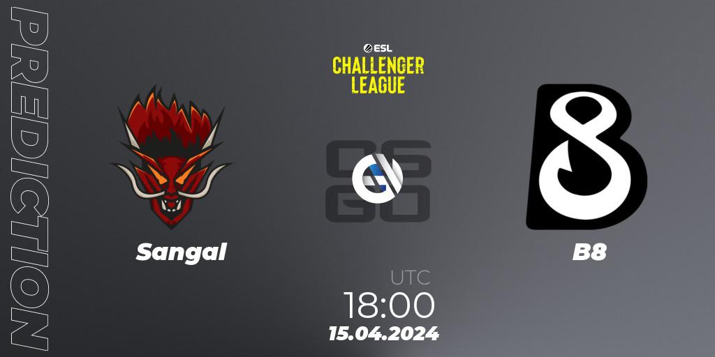 Pronóstico Sangal - B8. 15.04.24, CS2 (CS:GO), ESL Challenger League Season 47: Europe