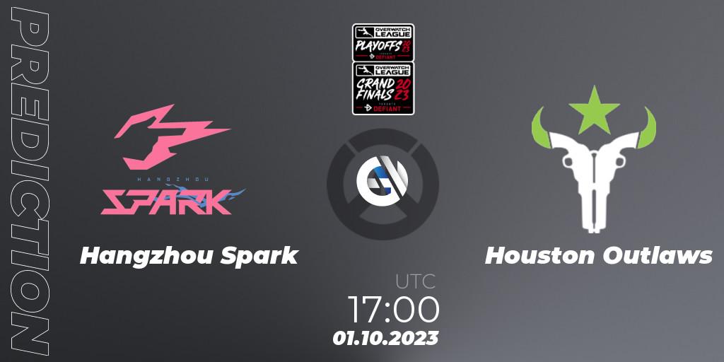 Pronóstico Hangzhou Spark - Houston Outlaws. 01.10.2023 at 17:00, Overwatch, Overwatch League 2023 - Playoffs