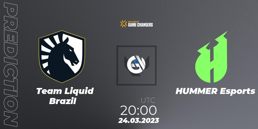 Pronóstico Team Liquid Brazil - HUMMER Esports. 24.03.23, VALORANT, VCT 2023: Game Changers Brazil Series 1