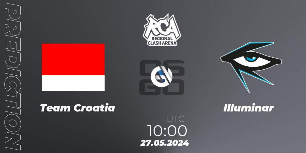 Pronóstico Team Croatia - Illuminar. 27.05.2024 at 11:00, Counter-Strike (CS2), Regional Clash Arena Europe: Closed Qualifier