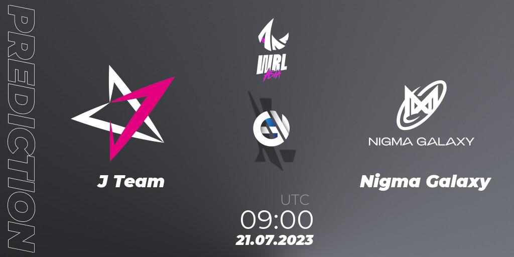 Pronóstico J Team - Nigma Galaxy. 21.07.2023 at 09:00, Wild Rift, WRL Asia 2023 - Season 1 - Finals