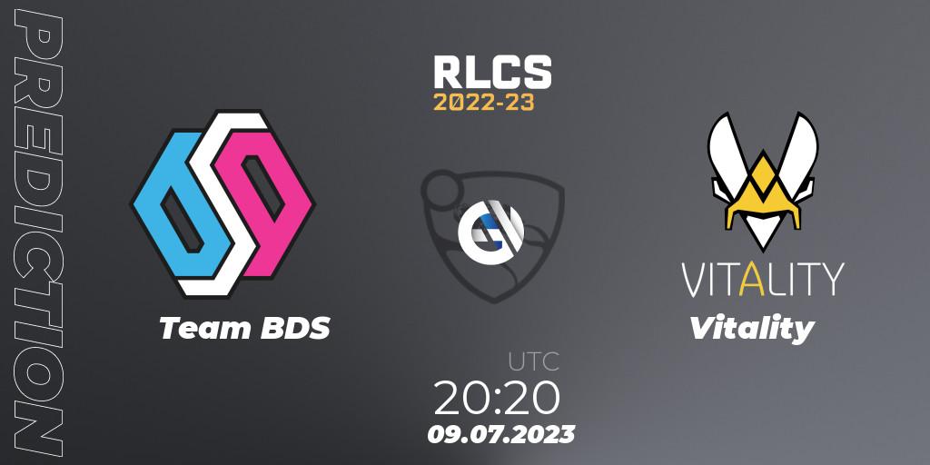 Pronóstico Team BDS - Vitality. 09.07.2023 at 20:20, Rocket League, RLCS 2022-23 Spring Major