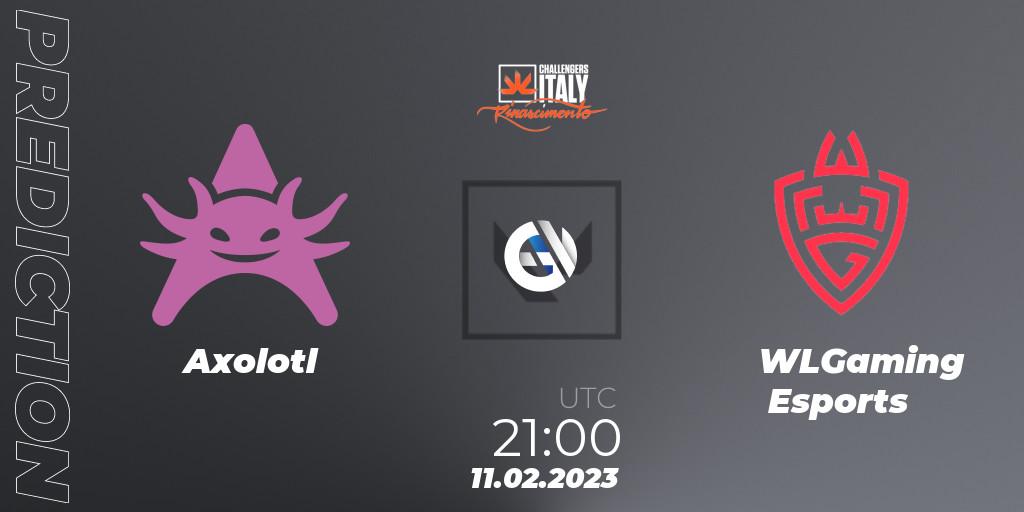 Pronóstico Axolotl - WLGaming Esports. 11.02.23, VALORANT, VALORANT Challengers 2023 Italy: Rinascimento Split 1