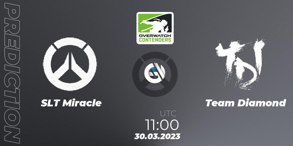 Pronóstico SLT Miracle - Team Diamond. 30.03.2023 at 11:15, Overwatch, Overwatch Contenders 2023 Spring Series: Korea
