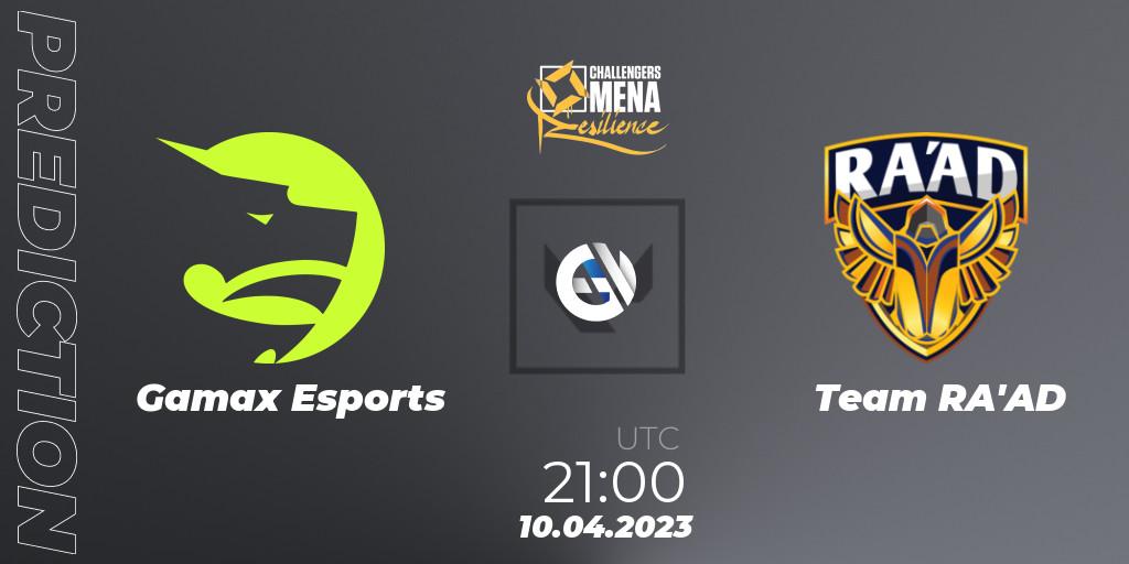 Pronóstico Gamax Esports - Team RA'AD. 10.04.2023 at 21:00, VALORANT, VALORANT Challengers 2023 MENA: Resilience Split 2 - Levant and North Africa