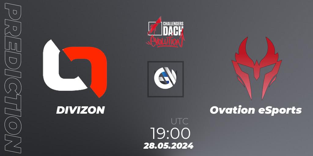 Pronóstico DIVIZON - Ovation eSports. 28.05.2024 at 18:00, VALORANT, VALORANT Challengers 2024 DACH: Evolution Split 2