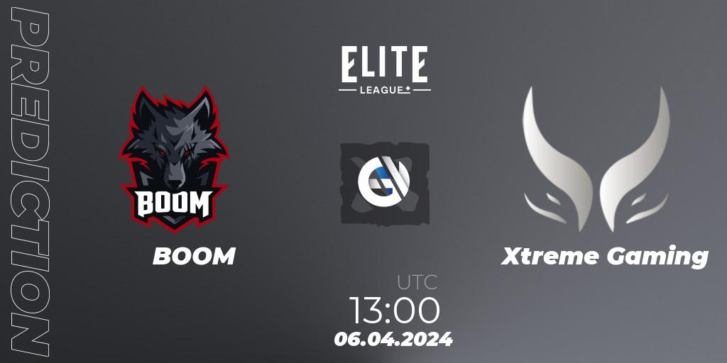Pronóstico BOOM - Xtreme Gaming. 06.04.24, Dota 2, Elite League: Round-Robin Stage