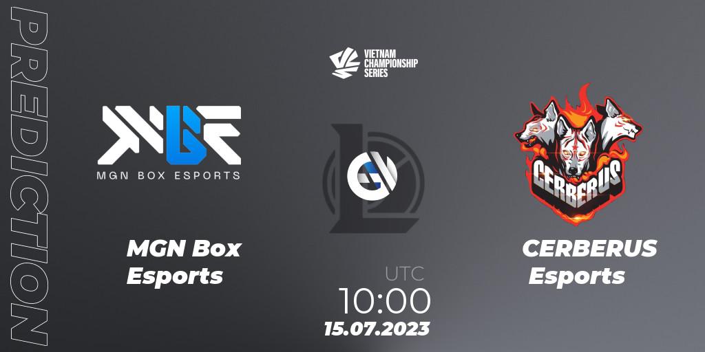 Pronóstico MGN Box Esports - CERBERUS Esports. 15.07.2023 at 10:00, LoL, VCS Dusk 2023