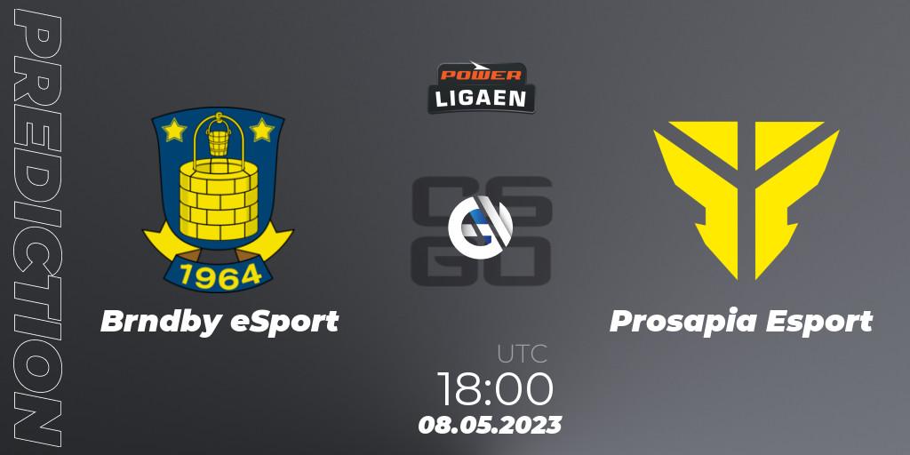 Pronóstico Brøndby eSport - Prosapia Esport. 08.05.23, CS2 (CS:GO), Dust2.dk Ligaen Season 23