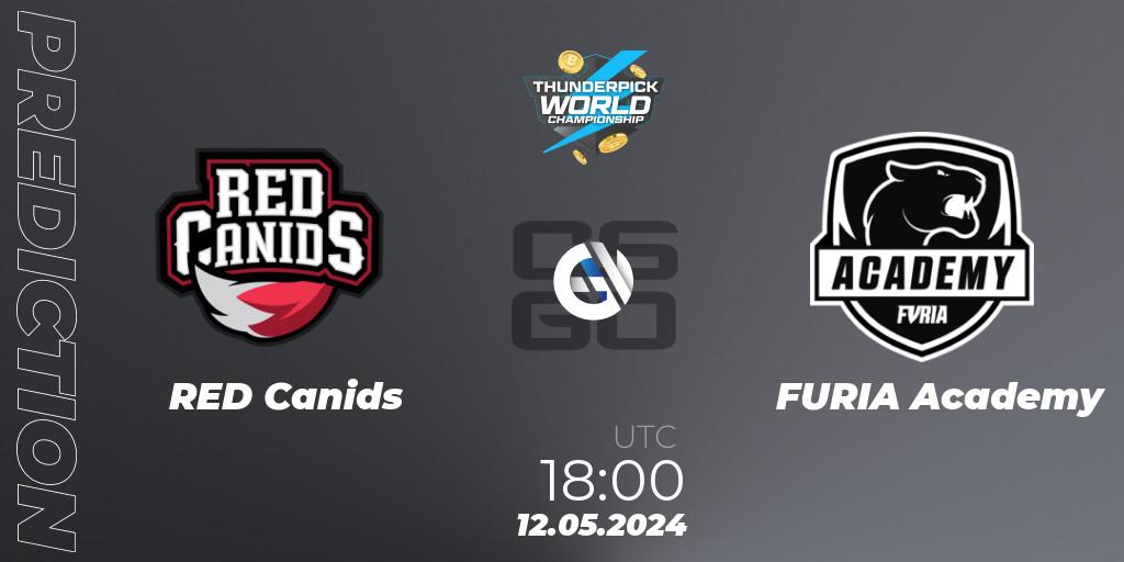 Pronóstico RED Canids - FURIA Academy. 12.05.2024 at 18:00, Counter-Strike (CS2), Thunderpick World Championship 2024: South American Series #1