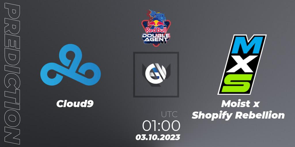 Pronóstico Cloud9 - Moist x Shopify Rebellion. 03.10.2023 at 01:30, VALORANT, Red Bull Double Agent