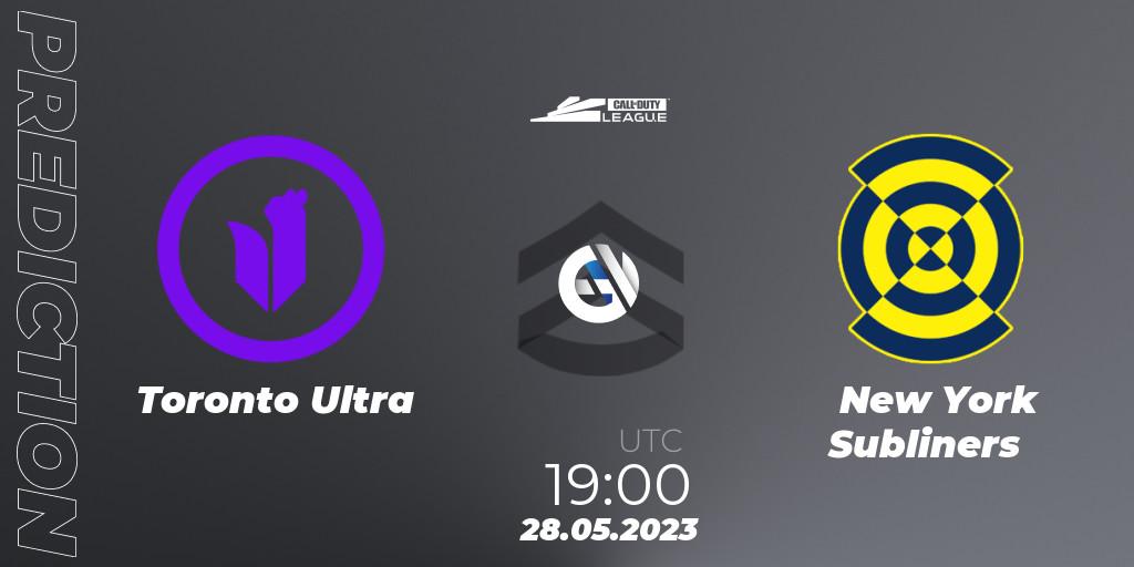Pronóstico Toronto Ultra - New York Subliners. 28.05.2023 at 19:00, Call of Duty, Call of Duty League 2023: Stage 5 Major