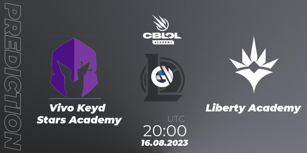 Pronóstico Vivo Keyd Stars Academy - Liberty Academy. 16.08.2023 at 20:00, LoL, CBLOL Academy Split 2 2023 - Playoffs