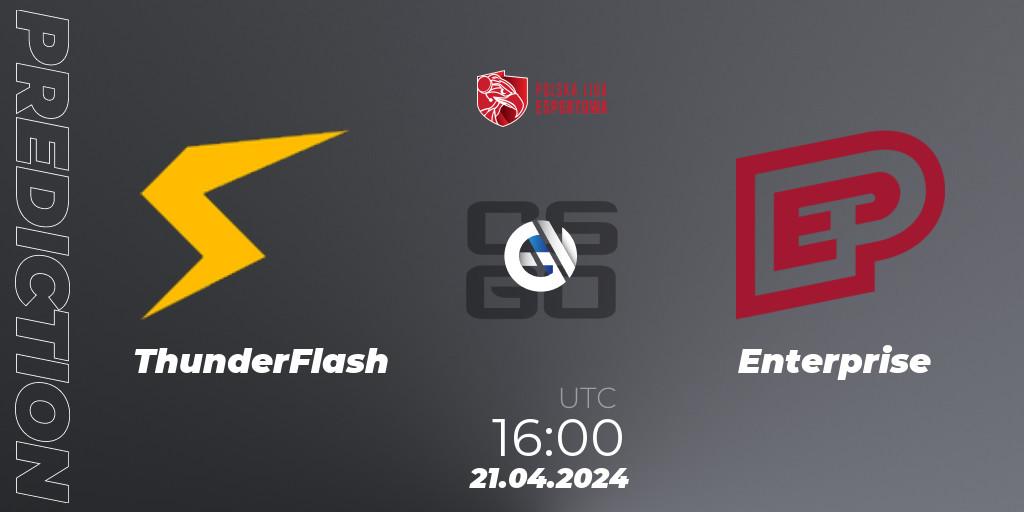 Pronóstico ThunderFlash - Enterprise. 21.04.24, CS2 (CS:GO), Polska Liga Esportowa 2024: Split #1