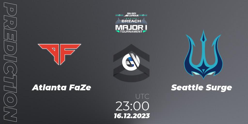 Pronóstico Atlanta FaZe - Seattle Surge. 16.12.2023 at 23:00, Call of Duty, Call of Duty League 2024: Stage 1 Major Qualifiers