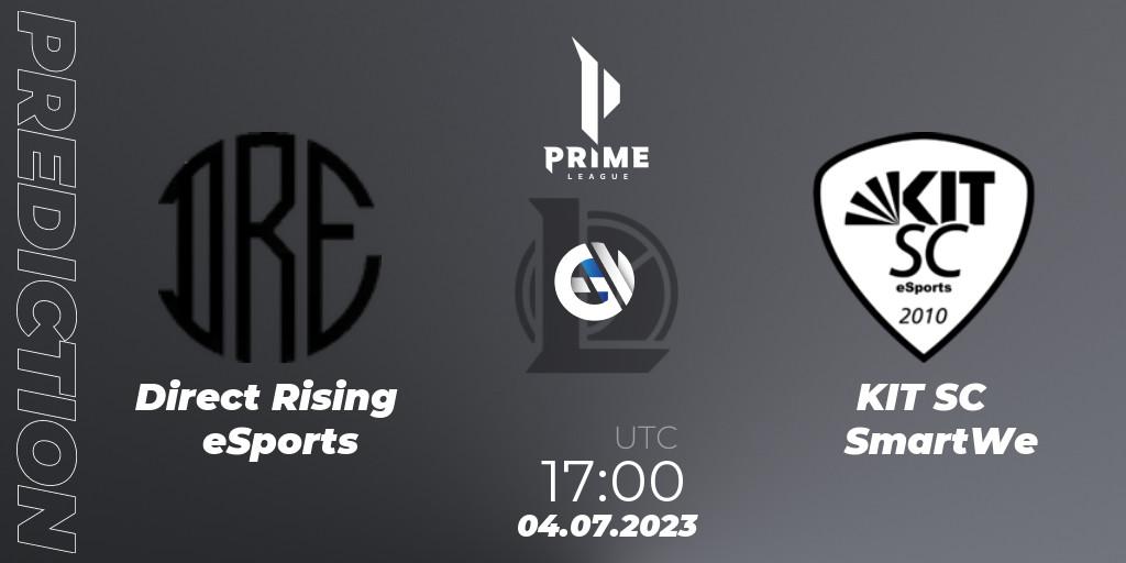 Pronóstico Direct Rising eSports - KIT SC SmartWe. 04.07.2023 at 17:00, LoL, Prime League 2nd Division Summer 2023