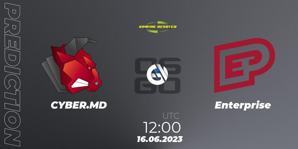Pronóstico CYBER.MD - Enterprise. 16.06.2023 at 12:00, Counter-Strike (CS2), Gaming Devoted Become The Best: Series #2