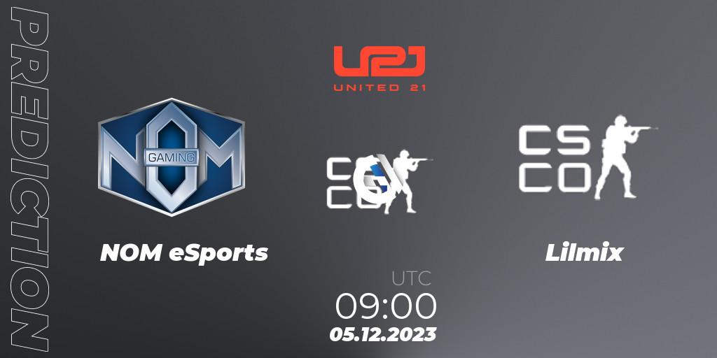 Pronóstico NOM eSports - Lilmix. 05.12.2023 at 09:00, Counter-Strike (CS2), United21 Season 9