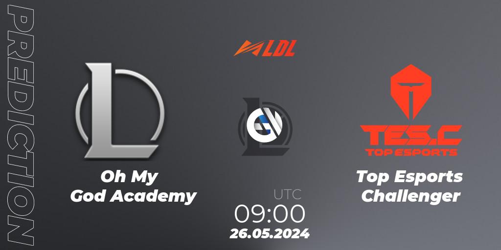 Pronóstico Oh My God Academy - Top Esports Challenger. 26.05.2024 at 09:00, LoL, LDL 2024 - Stage 3