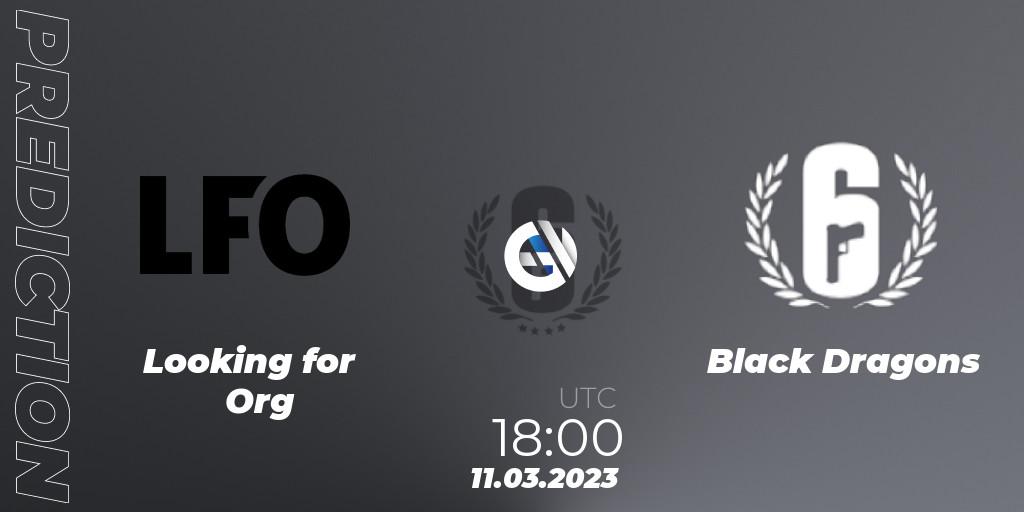 Pronóstico LFO Brazil - Black Dragons. 11.03.2023 at 18:00, Rainbow Six, Brazil League 2023 - Stage 1