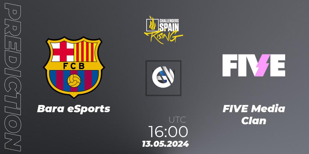 Pronóstico Barça eSports - FIVE Media Clan. 13.05.2024 at 16:00, VALORANT, VALORANT Challengers 2024 Spain: Rising Split 2