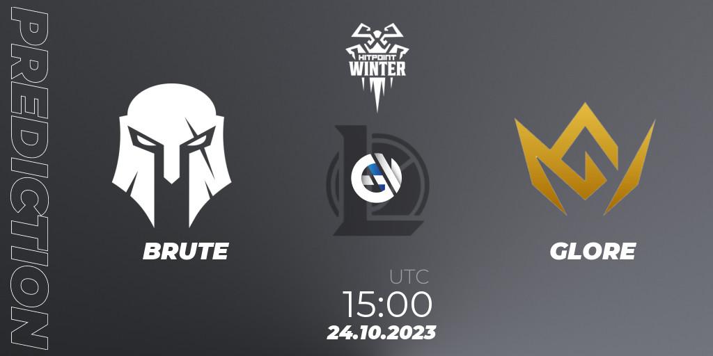 Pronóstico BRUTE - GLORE. 24.10.2023 at 15:00, LoL, Hitpoint Masters Winter 2023 - Playoffs