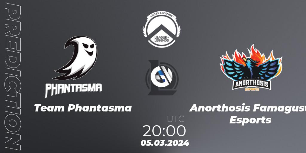 Pronóstico Team Phantasma - Anorthosis Famagusta Esports. 05.03.24, LoL, GLL Spring 2024