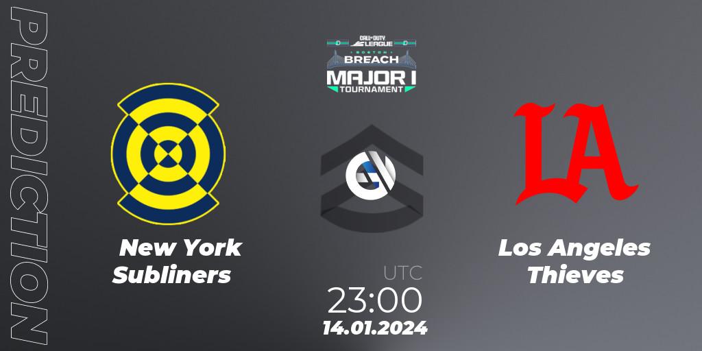 Pronóstico New York Subliners - Los Angeles Thieves. 14.01.2024 at 23:00, Call of Duty, Call of Duty League 2024: Stage 1 Major Qualifiers