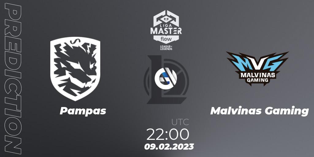 Pronóstico Pampas - Malvinas Gaming. 09.02.23, LoL, Liga Master Opening 2023 - Group Stage
