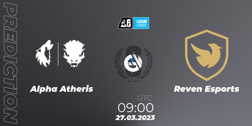 Pronóstico Alpha Atheris - Reven Esports. 27.03.23, Rainbow Six, LATAM League 2023 - Stage 1