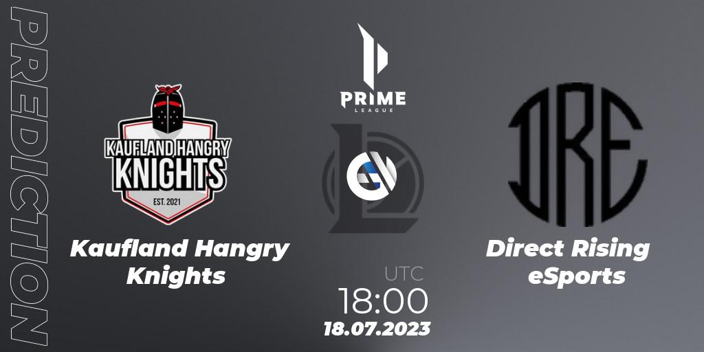 Pronóstico Kaufland Hangry Knights - Direct Rising eSports. 18.07.2023 at 20:00, LoL, Prime League 2nd Division Summer 2023