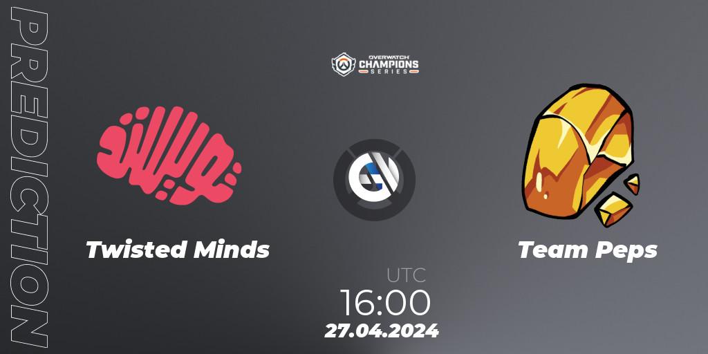 Pronóstico Twisted Minds - Team Peps. 27.04.2024 at 16:00, Overwatch, Overwatch Champions Series 2024 - EMEA Stage 2 Main Event