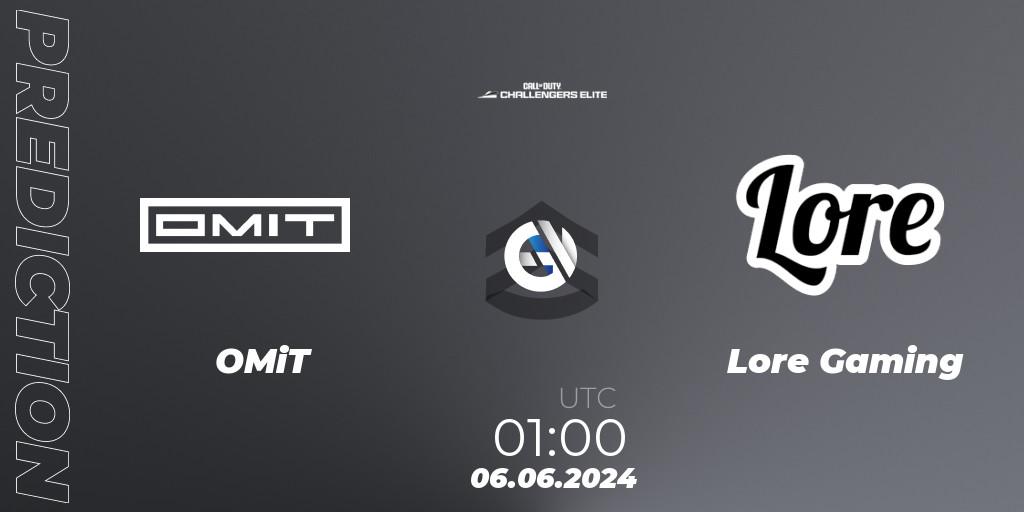 Pronóstico OMiT - Lore Gaming. 06.06.2024 at 00:00, Call of Duty, Call of Duty Challengers 2024 - Elite 3: NA