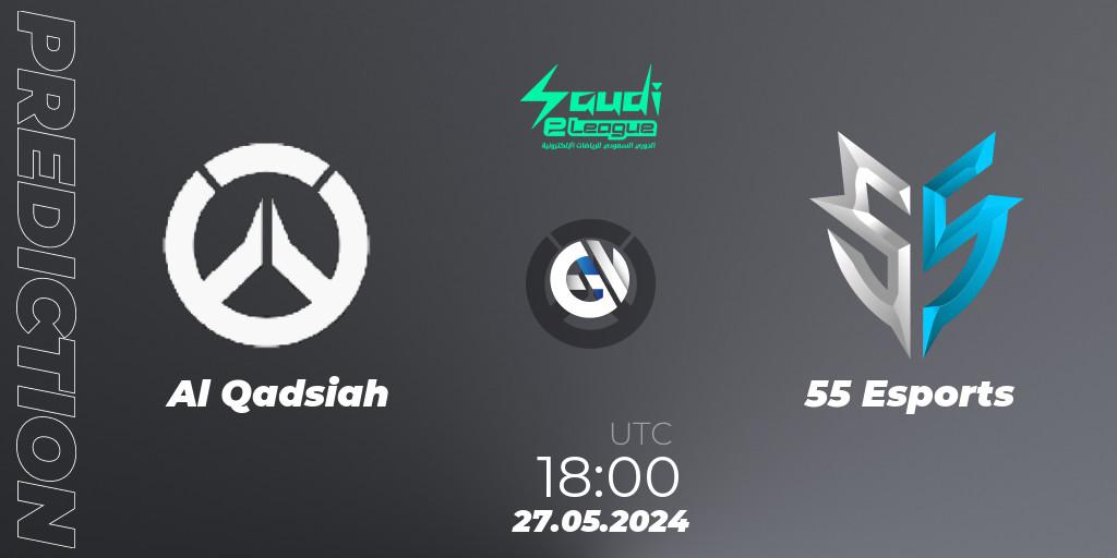 Pronóstico Al Qadsiah - 55 Esports. 27.05.2024 at 18:00, Overwatch, Saudi eLeague 2024 - Major 2 Phase 2
