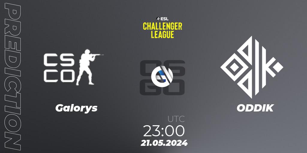 Pronóstico Galorys - ODDIK. 22.05.2024 at 20:00, Counter-Strike (CS2), ESL Challenger League Season 47: South America