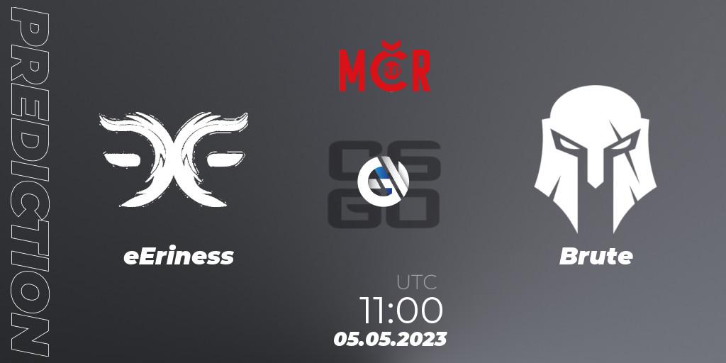 Pronóstico eEriness - Brute. 05.05.2023 at 11:00, Counter-Strike (CS2), Tipsport Cup Bratislava 2023: Closed Qualifier