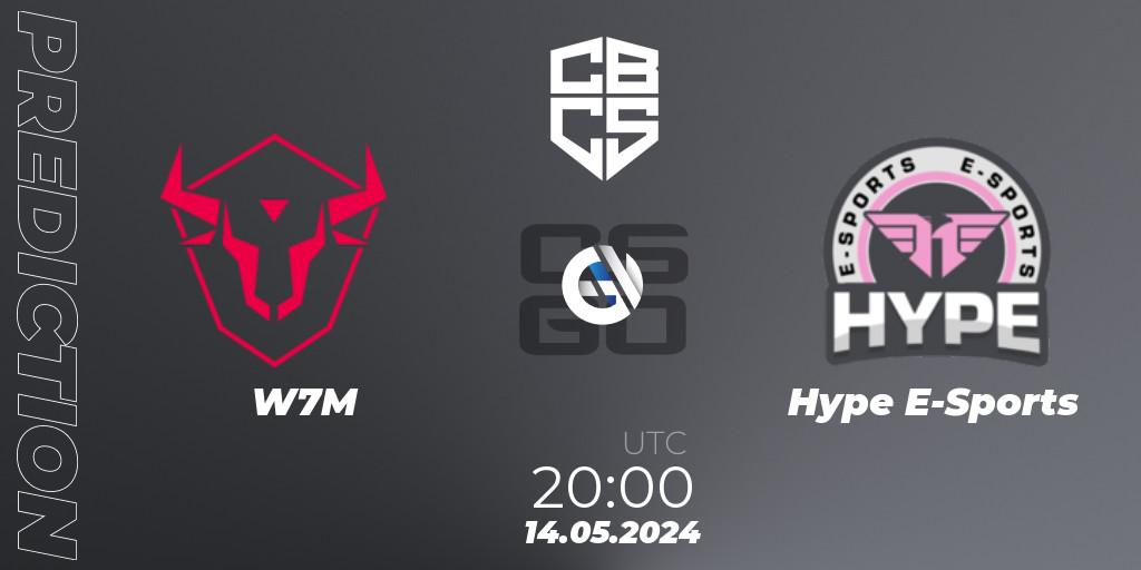 Pronóstico W7M - Hype E-Sports. 14.05.2024 at 19:15, Counter-Strike (CS2), CBCS Season 4