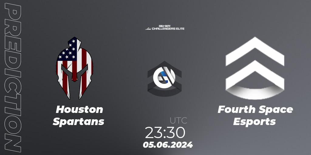 Pronóstico Houston Spartans - Fourth Space Esports. 05.06.2024 at 22:30, Call of Duty, Call of Duty Challengers 2024 - Elite 3: NA