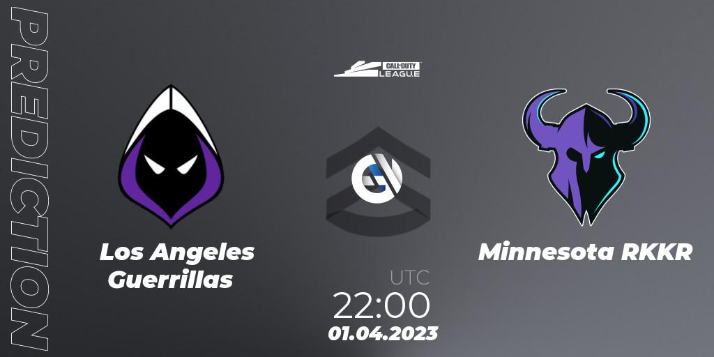 Pronóstico Los Angeles Guerrillas - Minnesota RØKKR. 01.04.2023 at 22:00, Call of Duty, Call of Duty League 2023: Stage 4 Major Qualifiers