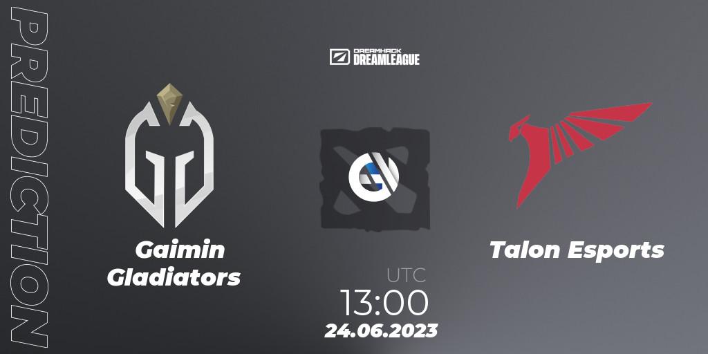 Pronóstico Gaimin Gladiators - Talon Esports. 24.06.2023 at 12:55, Dota 2, DreamLeague Season 20