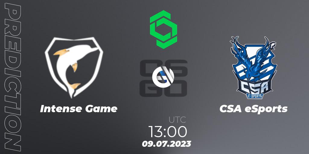 Pronóstico Intense Game - CSA eSports. 09.07.2023 at 13:00, Counter-Strike (CS2), CCT South America Series #8: Closed Qualifier