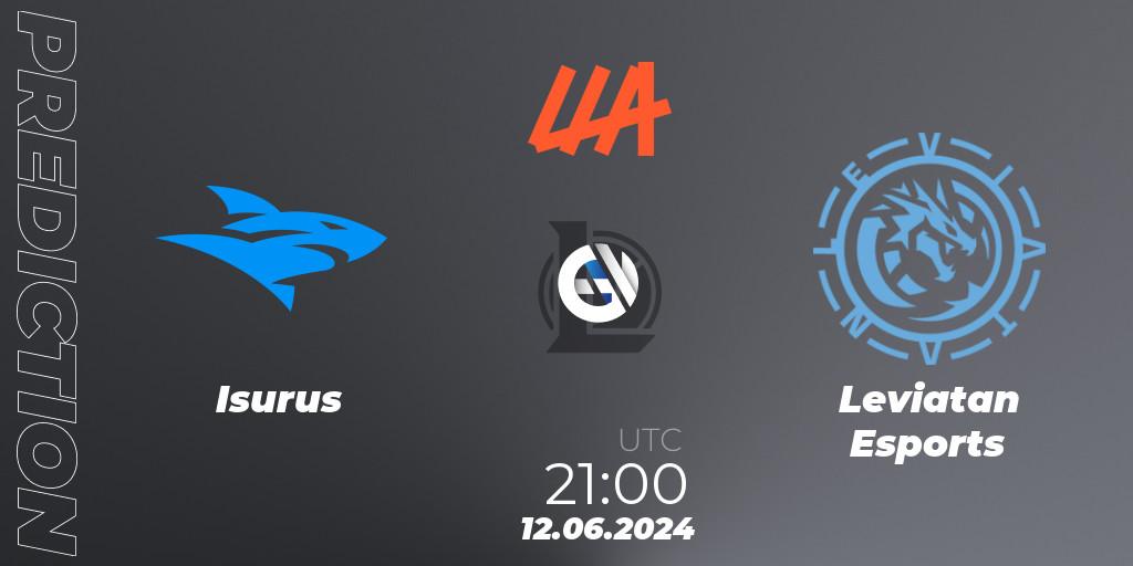 Pronóstico Isurus - Leviatan Esports. 12.06.2024 at 21:00, LoL, LLA Closing 2024 - Group Stage