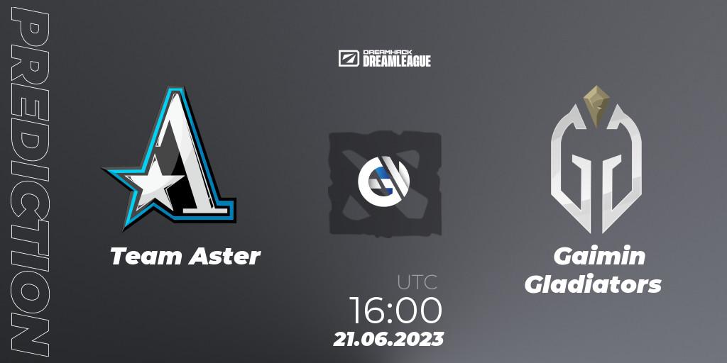 Pronóstico Team Aster - Gaimin Gladiators. 21.06.2023 at 15:55, Dota 2, DreamLeague Season 20 - Group Stage 2
