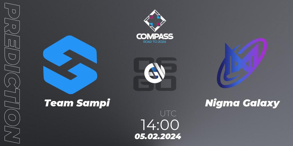 Pronóstico Team Sampi - Nigma Galaxy. 05.02.24, CS2 (CS:GO), YaLLa Compass Spring 2024 Contenders