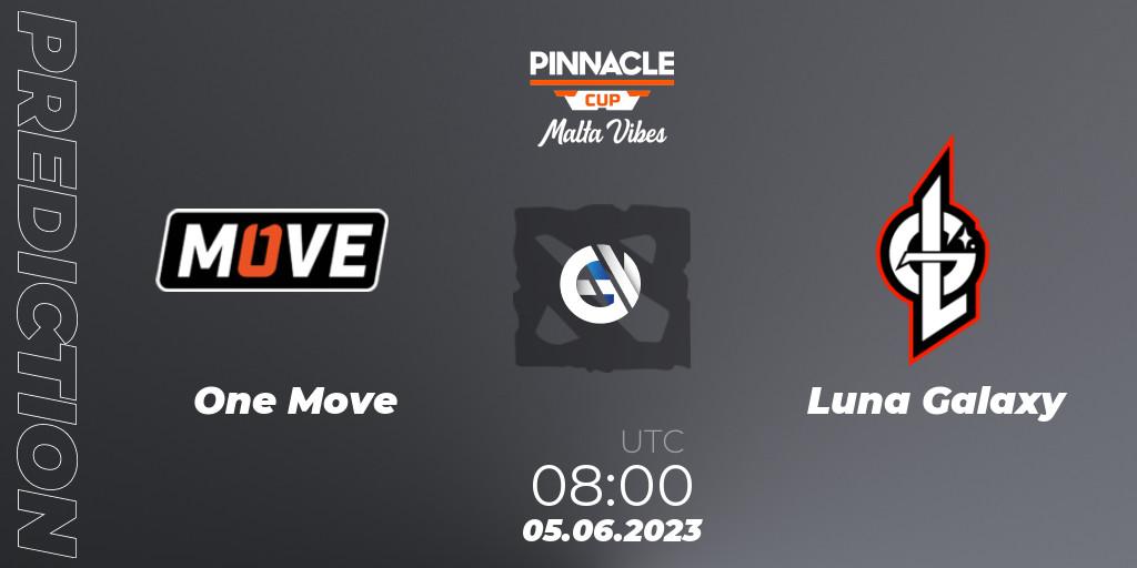 Pronóstico One Move - Luna Galaxy. 05.06.23, Dota 2, Pinnacle Cup: Malta Vibes #2