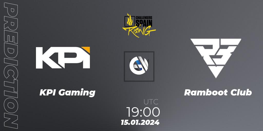 Pronóstico KPI Gaming - Ramboot Club. 15.01.2024 at 19:00, VALORANT, VALORANT Challengers 2024 Spain: Rising Split 1